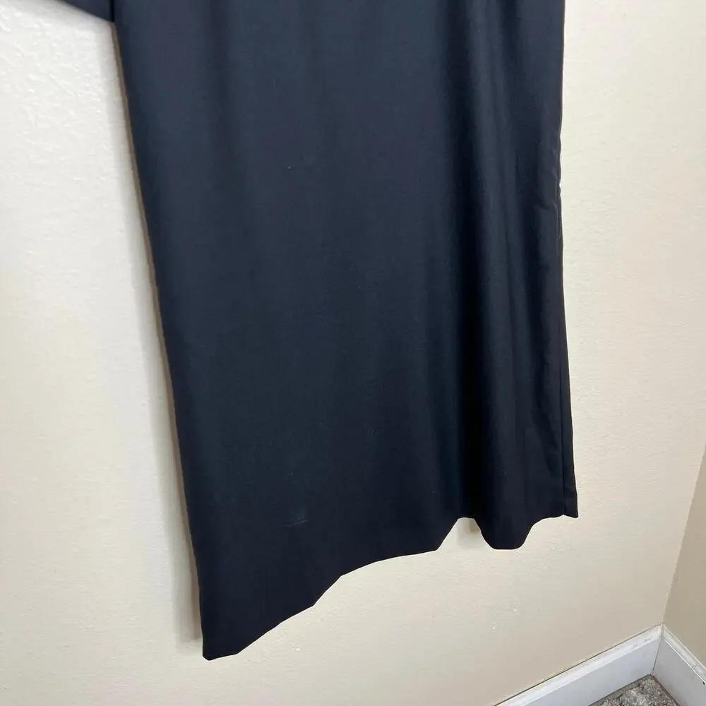 J. Crew Black Wool Blend Ruffle Collar Dress 4